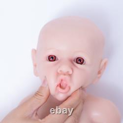 18'' Adorable Reborn Baby GIRL Full Body Silicone Doll Kids Playmate Toys