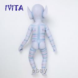 18'' Avatar Silicone Reborn Baby Blue Eyes GIRL Cute Doll Kids Xmas Gift