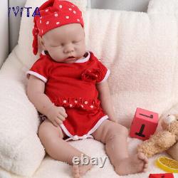 18'' Full Body Silicone Sleeping Mouth Open Girl Doll Lifelike Reborn Baby