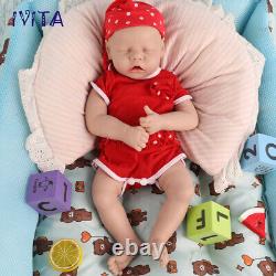 18'' Full Body Silicone Sleeping Mouth Open Girl Doll Lifelike Reborn Baby