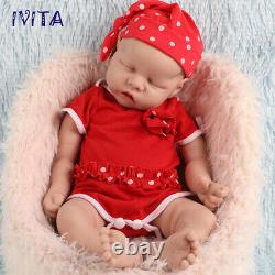 18'' Full Body Silicone Sleeping Mouth Open Girl Doll Lifelike Reborn Baby