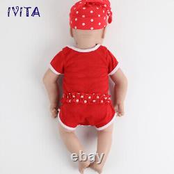 18'' Full Body Silicone Sleeping Mouth Open Girl Doll Lifelike Reborn Baby