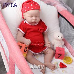 18'' Full Body Silicone Sleeping Mouth Open Girl Doll Lifelike Reborn Baby