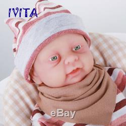 18'' Full Body Soft Silicone Reborn Doll Newborn Baby Girl Can Take Pacifier Toy