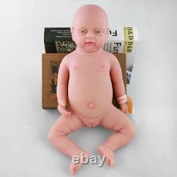 18'' Full Silicone Reborn Baby Girl Cute Silicone Doll Can Take A Pacifier