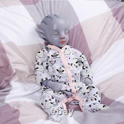 18'' Full Soft Silicone Reborn Baby Doll Avatar Newborn Girl Toy Halloween Gifts