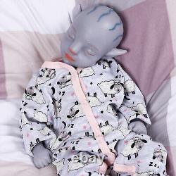 18'' Full Soft Silicone Reborn Baby Doll Avatar Newborn Girl Toy Xmas Gift 2023