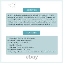 18 Handmade Reborn Baby Dolls Girl Real Life Full Silicone Newborn Doll Gift