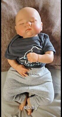 18 Handpainted Vinyl Reborn Baby Boy No COA