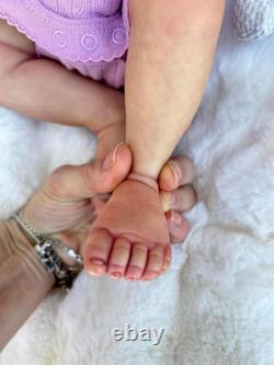 18 Inch Lifelike Twin Reborn Baby Dolls Girl, Realistic Twin Newborn Baby Doll T