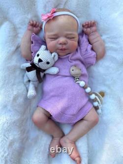 18 Inch Lifelike Twin Reborn Baby Dolls Girl, Realistic Twin Newborn Baby Doll T