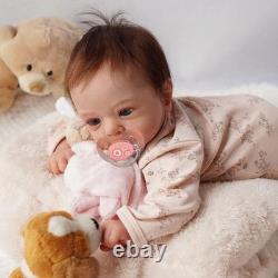 18 Inch Real Life Reborn Baby Dolls Silicone Full Body Girl Realistic Baby Dolls