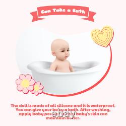 18 Real Baby Silicone Soft Body Lifelike Newborn Girl Baby Toy Christmas Gifts
