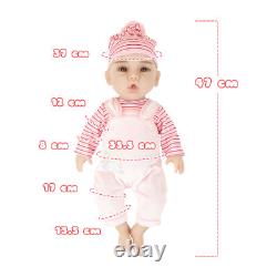 18 Real Baby Silicone Soft Body Lifelike Newborn Girl Baby Toy Christmas Gifts