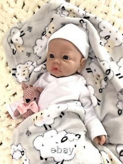 18 Reborn Baby Boy Full Body Silicone Soft Floppy Lifelike Newborn Doll 5 lbs