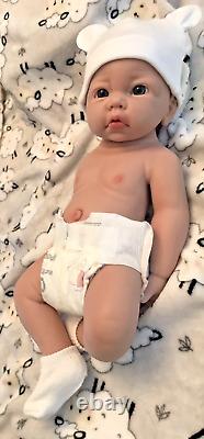 18 Reborn Baby Boy Full Body Silicone Soft Floppy Lifelike Newborn Doll 5 lbs