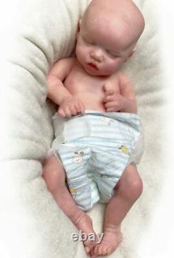 18 Reborn Baby Dolls Girls Solid Platinum Silicone Full Body Already Painte