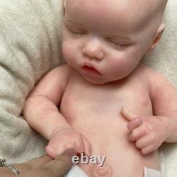 18 Reborn Baby Dolls Girls Solid Platinum Silicone Full Body Already Painte