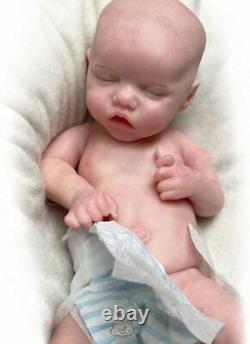 18 Reborn Baby Dolls Girls Solid Platinum Silicone Full Body Already Painte