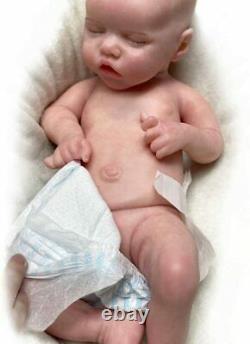 18 Reborn Baby Dolls Girls Solid Platinum Silicone Full Body Already Painte