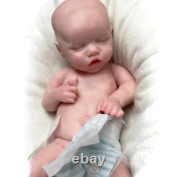 18 Reborn Girl Full Body Silicone Newborn Real Baby Doll Infant Birthday Gift