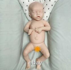 18 Reborn Unpainted Baby Doll Newborn Real Lifelike Soft Full Body Silicone New