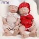 18 Sleeping Baby Lifelike Reborn Baby Doll Full Body Silicone Real Touch Xmas
