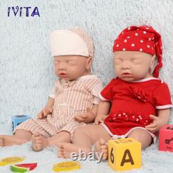18 Sleeping Baby Lifelike Reborn Baby Doll Full Body Silicone Real Touch Xmas