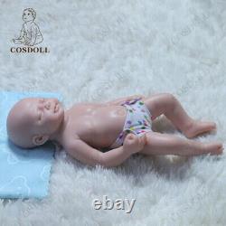 18 Unpainted Reborn Baby Doll Sleeping Girl Newborn Lifelike Full Silicone Doll