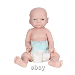 18'' handmade all silicone reborn doll girl painted and unpainted newborn