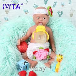 18Full Body Silicone Lovely Infant Boy Lifelike Reborn Baby Doll Xmas Gift