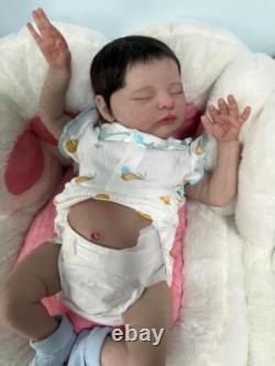 18In Real Looking Asleep Toddler Cute Baby Reborn Dolls Laura Rooted Hair Gifts 18In Real Looking Asleep Toddler Cute Baby Reborn Dolls Laura Rooted Hair Gifts
