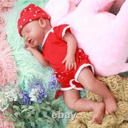18Lifelike Sleeping Baby Girl Doll Silicone Infant Pretty Sleeping Baby