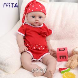 18Reborn Baby Girl Newborn Full Body Silicone Doll Lifelike Infant Kids Toys