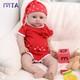 18Reborn Baby Girl Newborn Full Body Silicone Doll Lifelike Infant Kids Toys