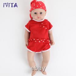 18Reborn Baby Girl Newborn Full Body Silicone Doll Lifelike Infant Kids Toys