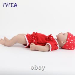 18Reborn Baby Girl Newborn Full Body Silicone Doll Lifelike Infant Kids Toys