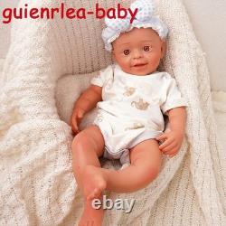 18in Lifelike full silicone reborn baby doll boy doll toy gift handmade washable