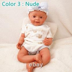 18in Lifelike full silicone reborn baby doll boy doll toy gift handmade washable