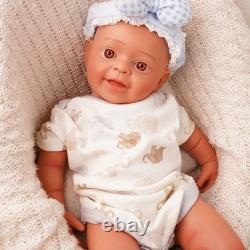 18in Lifelike full silicone reborn baby doll boy doll toy gift handmade washable