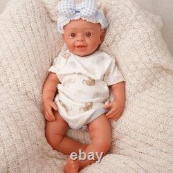 18in Lifelike full silicone reborn baby doll boy doll toy gift handmade washable