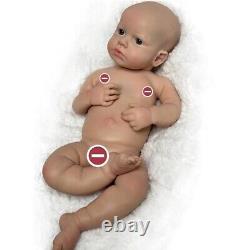 18in Loulou Baby Boy Solid Silicone Reborn Doll Painted/Unpainted Newborn Dolls