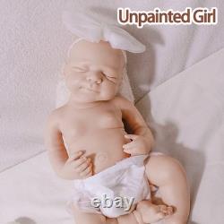 19.68'' Unpainted doll, silicone reborn doll, handmade, children's toys, gifts