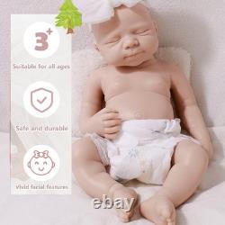 19.68'' Unpainted doll, silicone reborn doll, handmade, children's toys, gifts