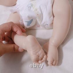 19.68'' Unpainted doll, silicone reborn doll, handmade, children's toys, gifts