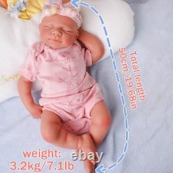 19.68in Reborn doll, silicone doll, handmade, Christmas gift, children's toys