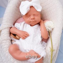 19.68in Unpainted doll, silicone girl doll reborn doll Christmas gift handmade