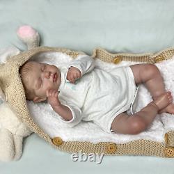 19 Baby Reborn Doll Soft Full Body Silicone Newborn Real Lifelike Toddler Toys