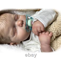 19 Baby Reborn Doll Soft Full Body Silicone Newborn Real Lifelike Toddler Toys