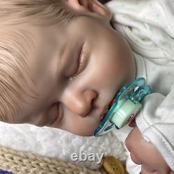 19 Baby Reborn Doll Soft Full Body Silicone Newborn Real Lifelike Toddler Toys